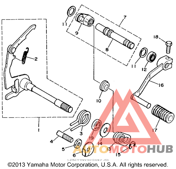 Вал переключения
