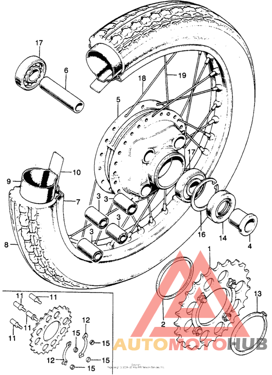 Переднее колесо