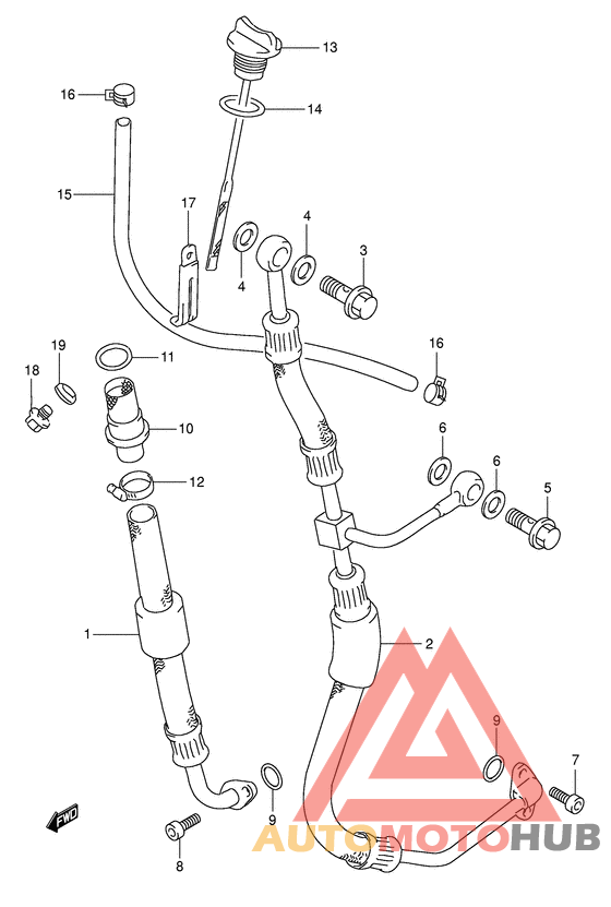 Шланг масляный