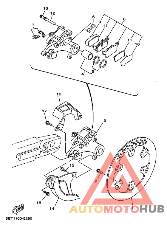 Задний суппорт