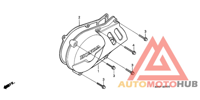 Крышка картера левая