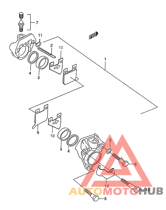 Передний суппорт