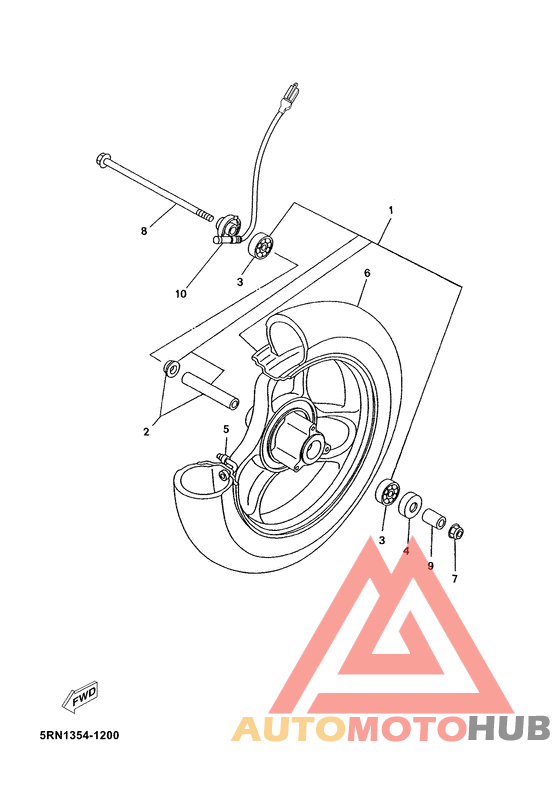 Переднее колесо