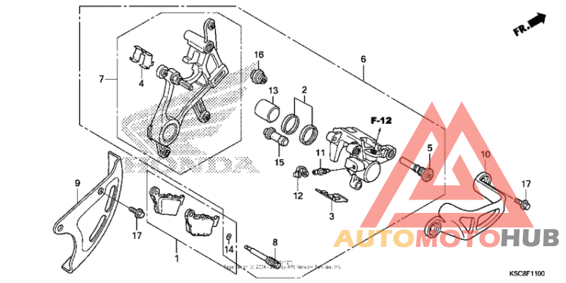 Задний суппорт