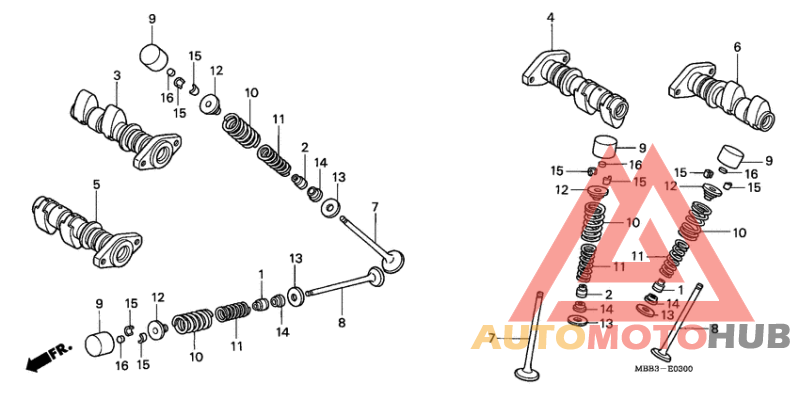 Распред вал/клапана