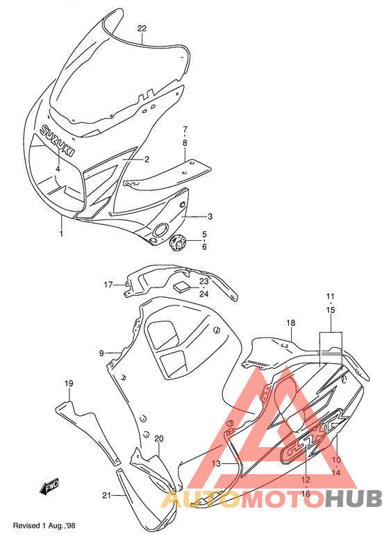 Cowling body