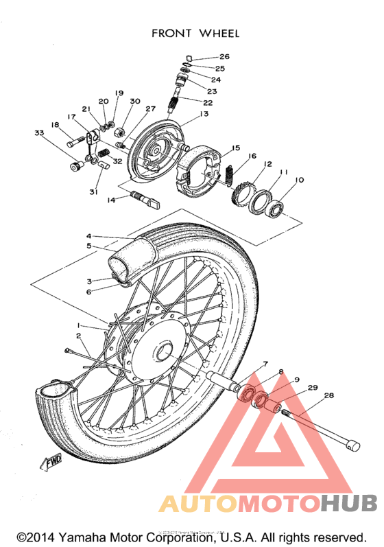 Переднее колесо