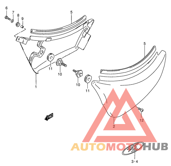 Обтекатель задний