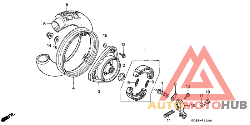 Rear wheel complete assy