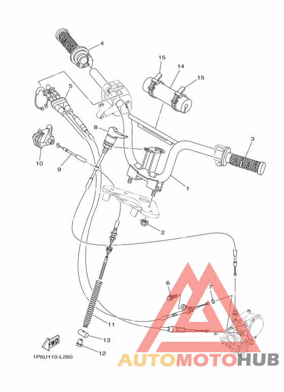 Steering handle & cable