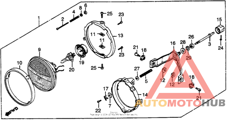 Gl500i headlight (gl500i)