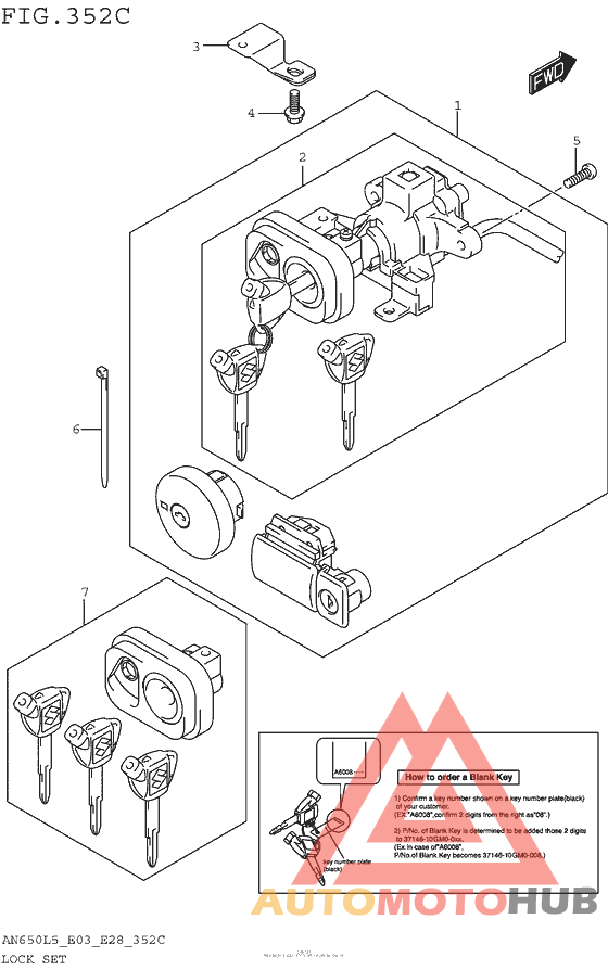 Lock Set (An650Zl5 E28)