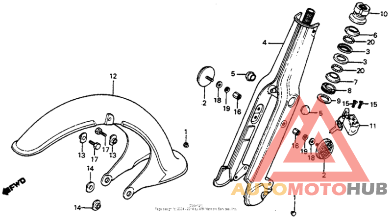 Front fork + front fender