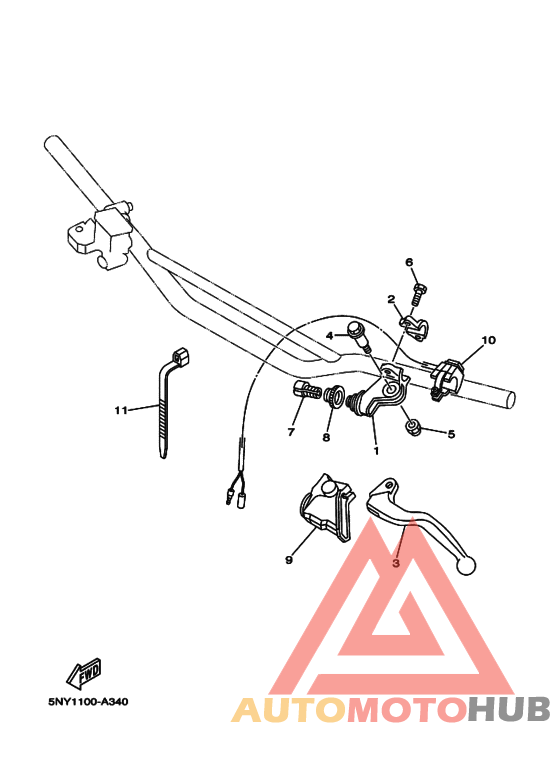 Handle switch. lever