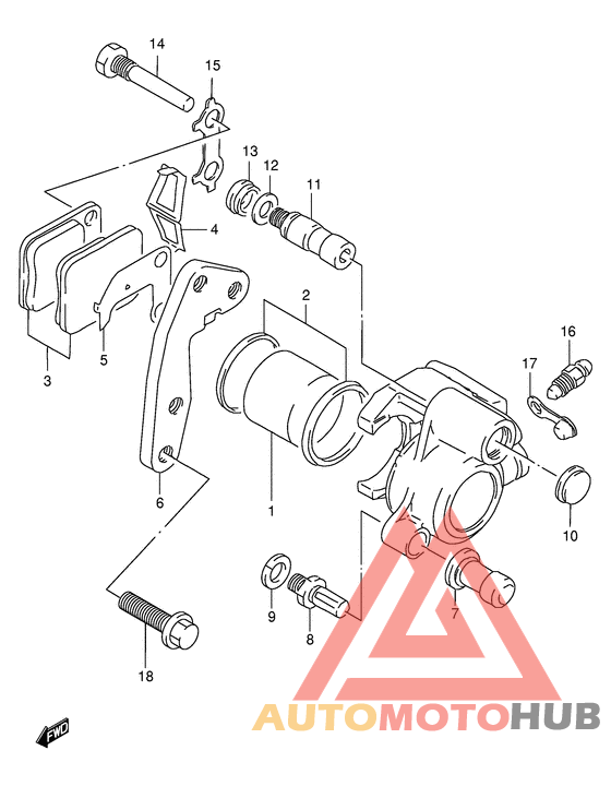 Передний суппорт