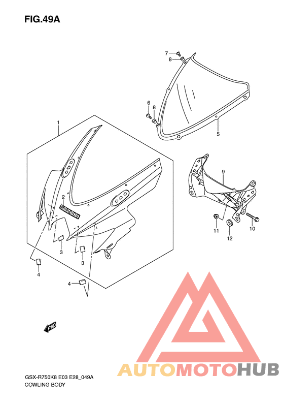 Cowling body