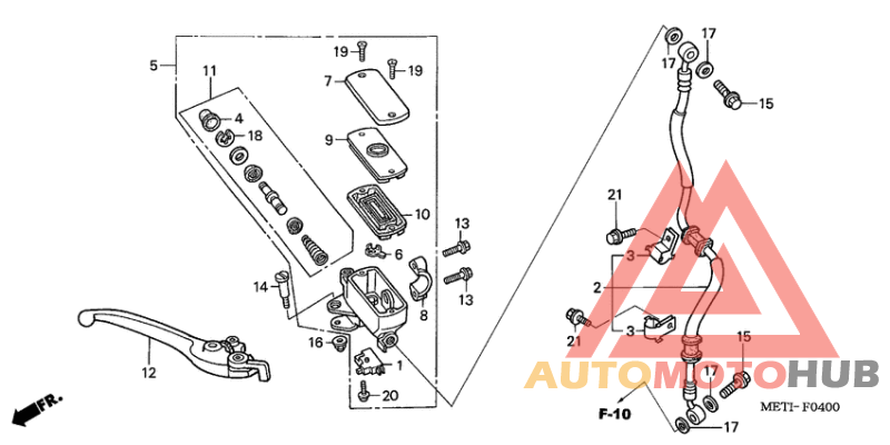 Fr. brake master cylinder