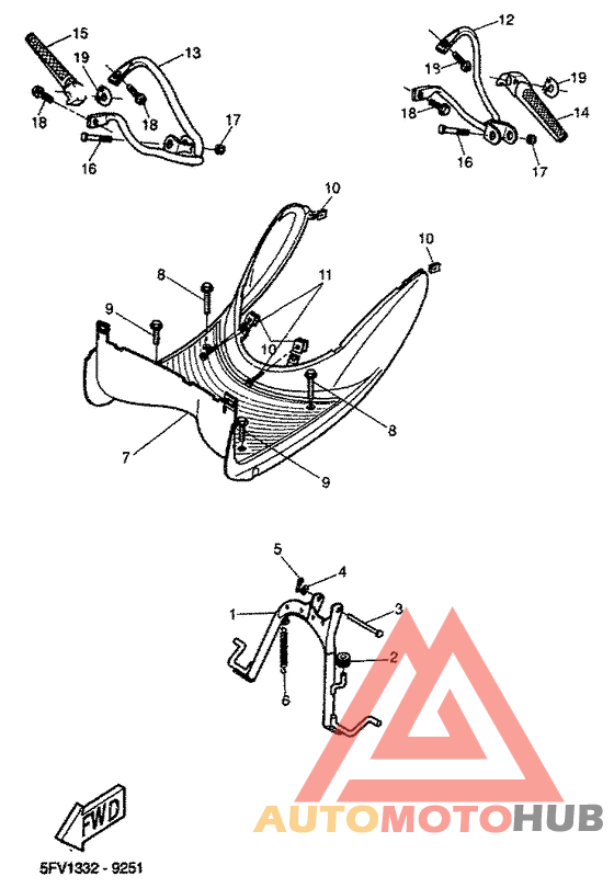 Stand. footrest