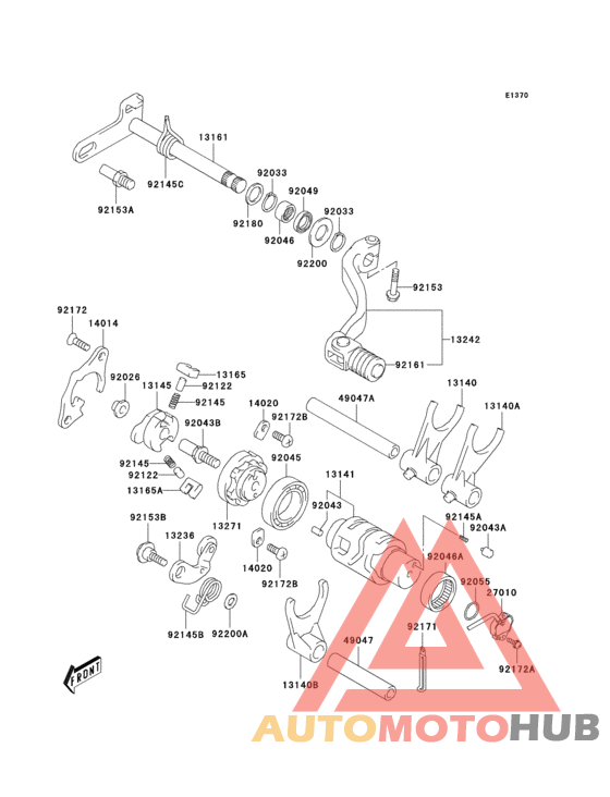 Gear change mechanism(1/2)