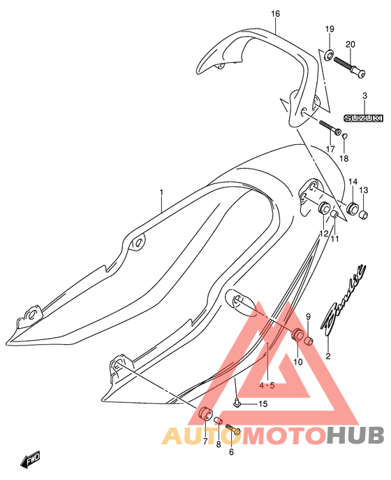 Обтекатель сидения