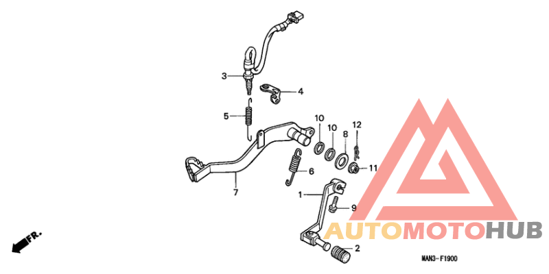 Brake pedal assy
