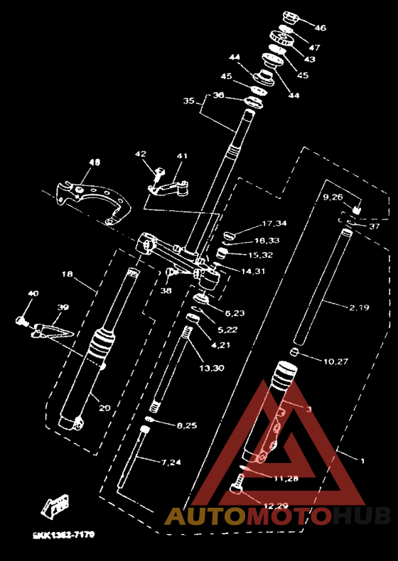 Вилка передней оси