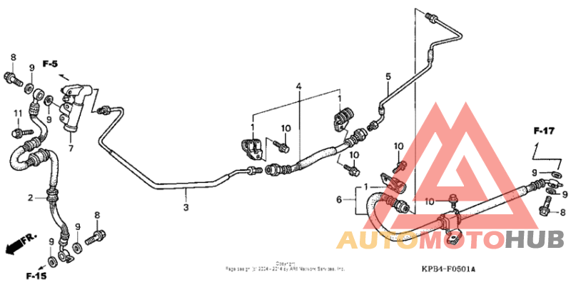 Rear brake pipe (1)