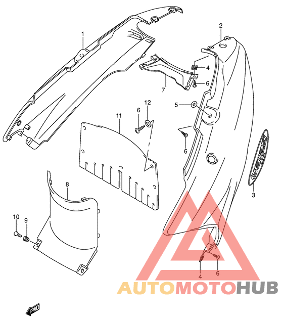 Обтекатель задний