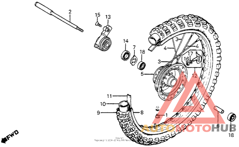 Front wheel 83