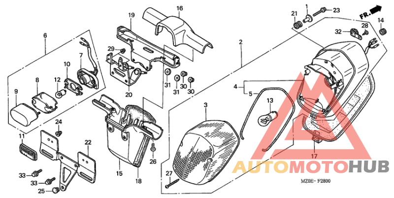 Taillight unit ass`y