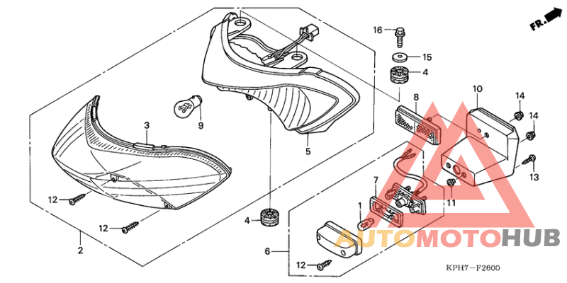 Taillight unit ass`y
