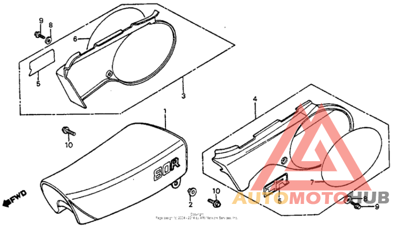 Seat + side cover 82