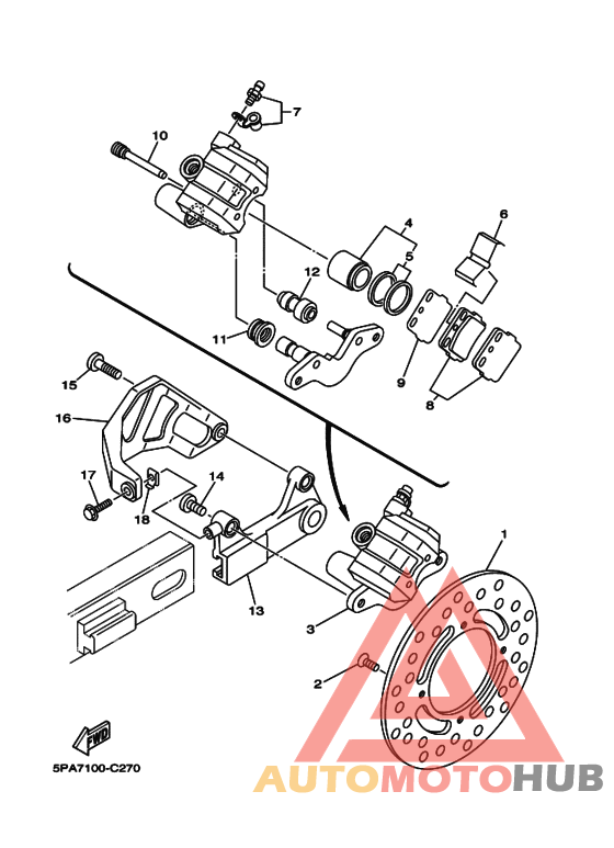 Задний суппорт