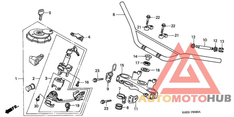 Handle pipe/top bridge