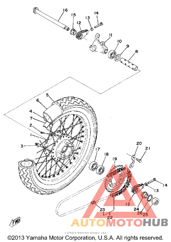 Переднее колесо