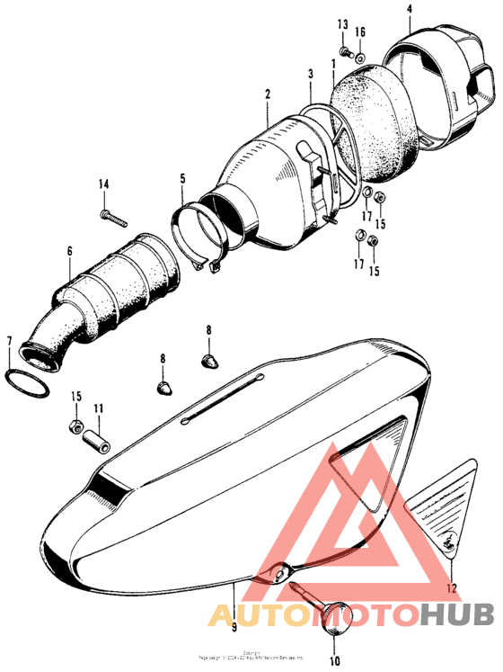Air cleaner + side cover