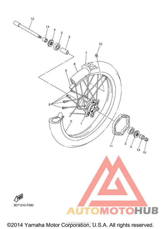 Переднее колесо