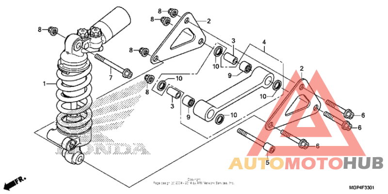 Rear shock absorber (2)