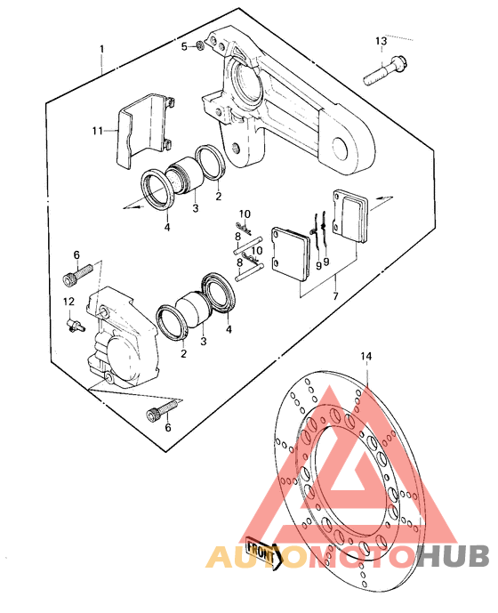Передний суппорт