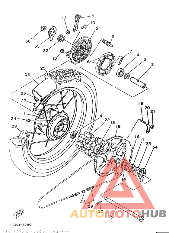 Переднее колесо