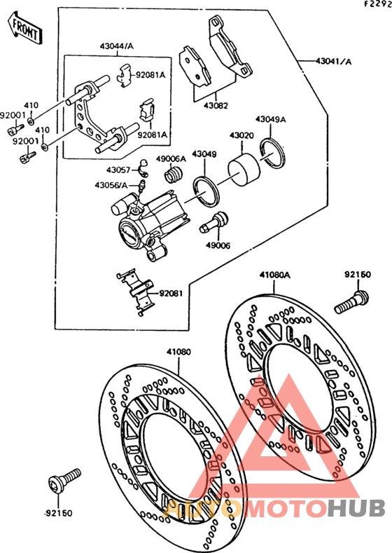 Front brake(zg1000-a7/a8)