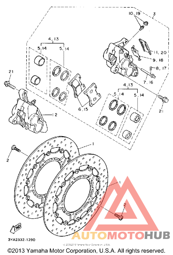 Передний суппорт