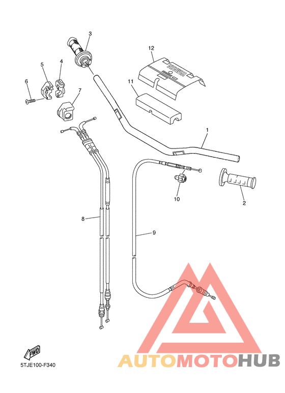 Steering handle & cable