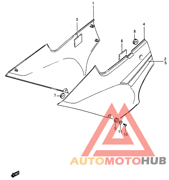 Обтекатель задний