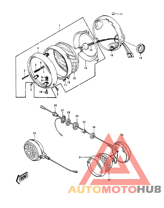 Headlight/pursuitlights