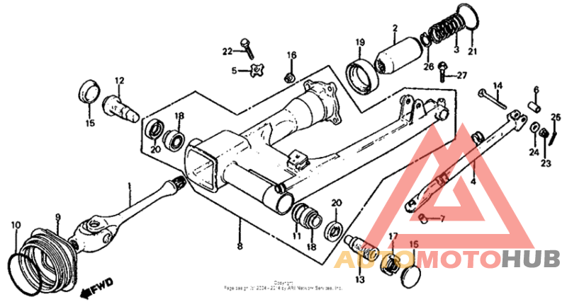 Swingarm + drive shaft