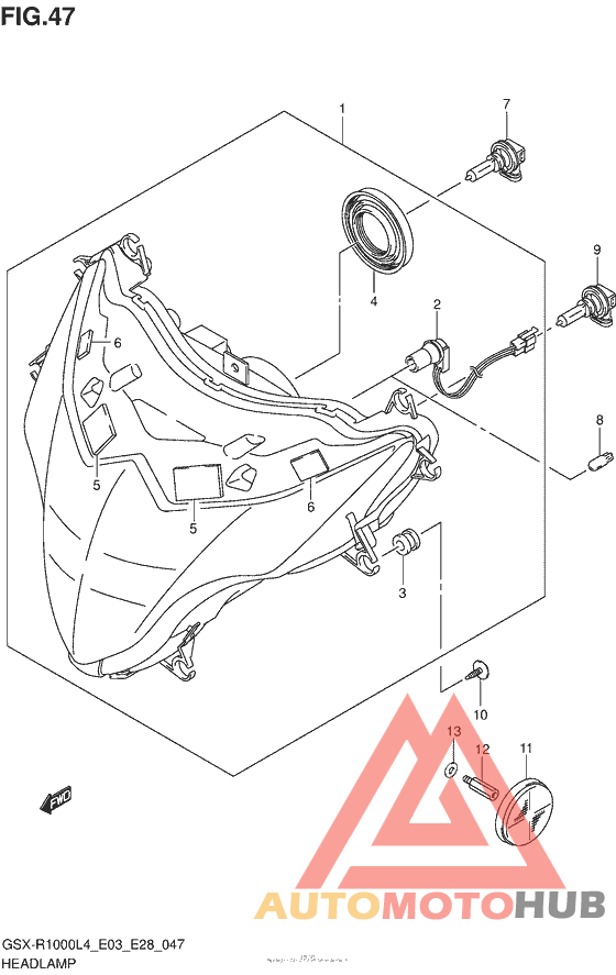 Headlamp (Gsx-R1000L4 E33)