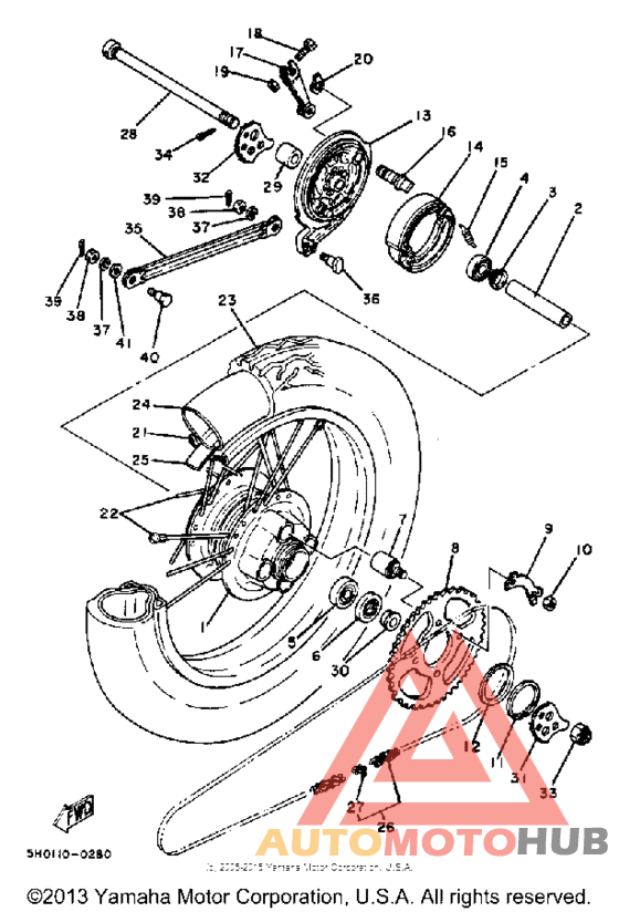 Переднее колесо