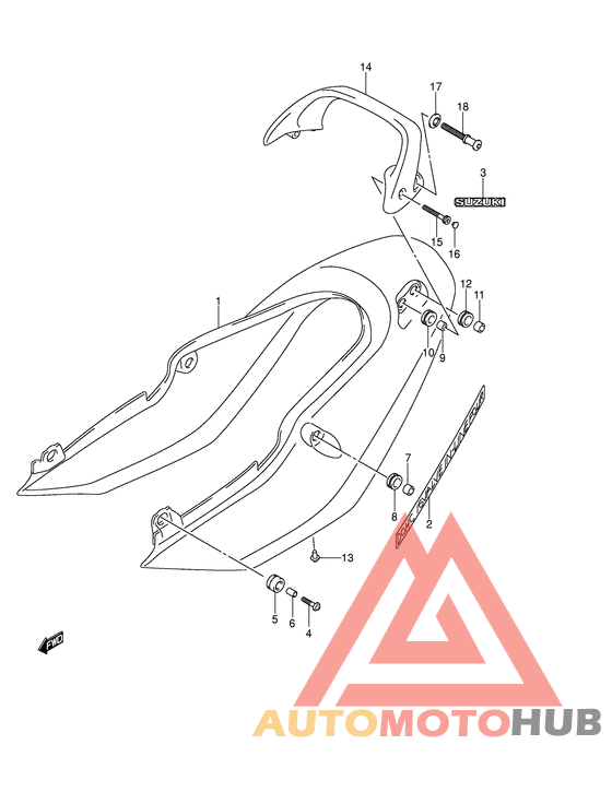 Обтекатель сидения