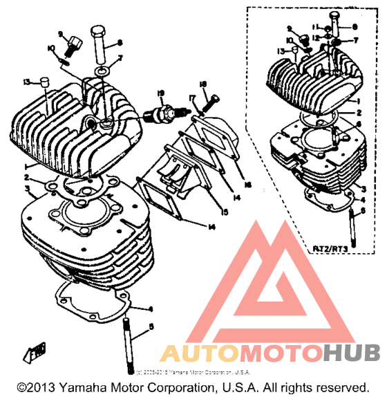 Цилиндр и головка цилиндра
